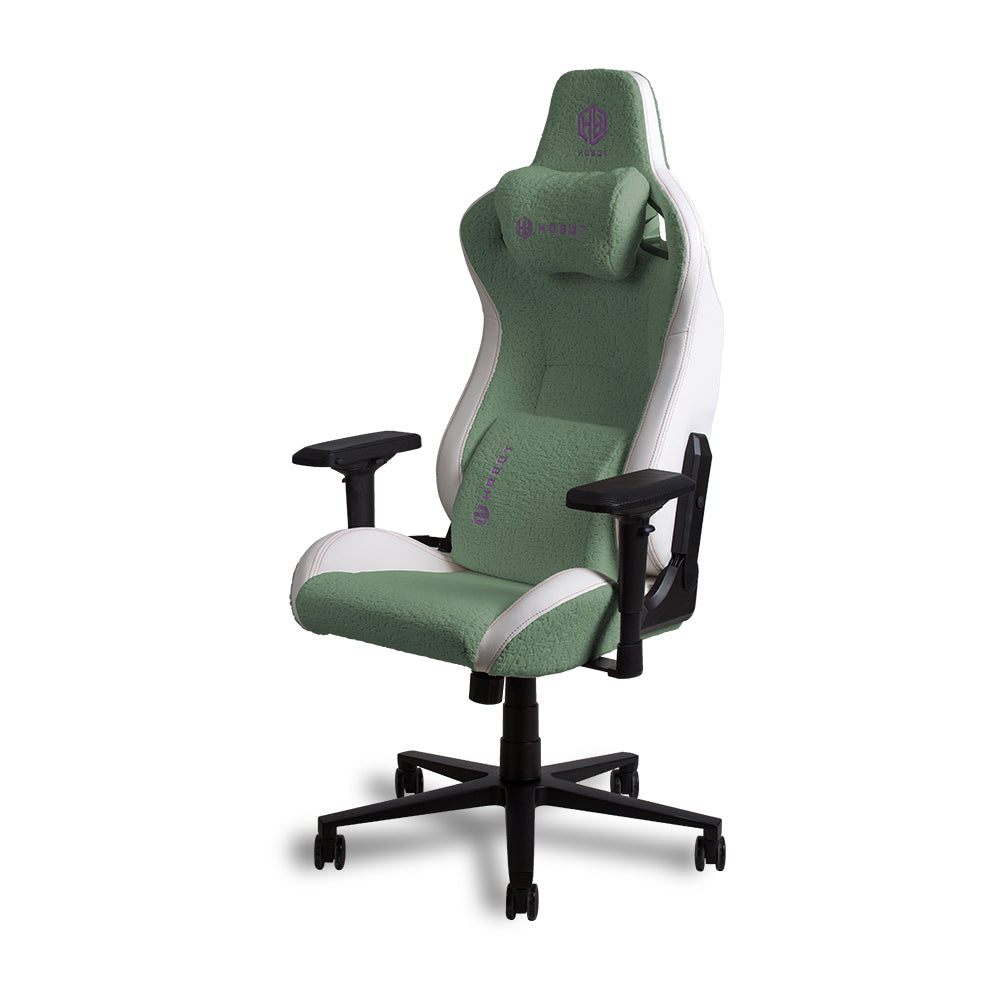 Hobot Fluffy Chenille High quality adjustable headrest white luxury Racing Office PC Computer Gamer gaming chair
