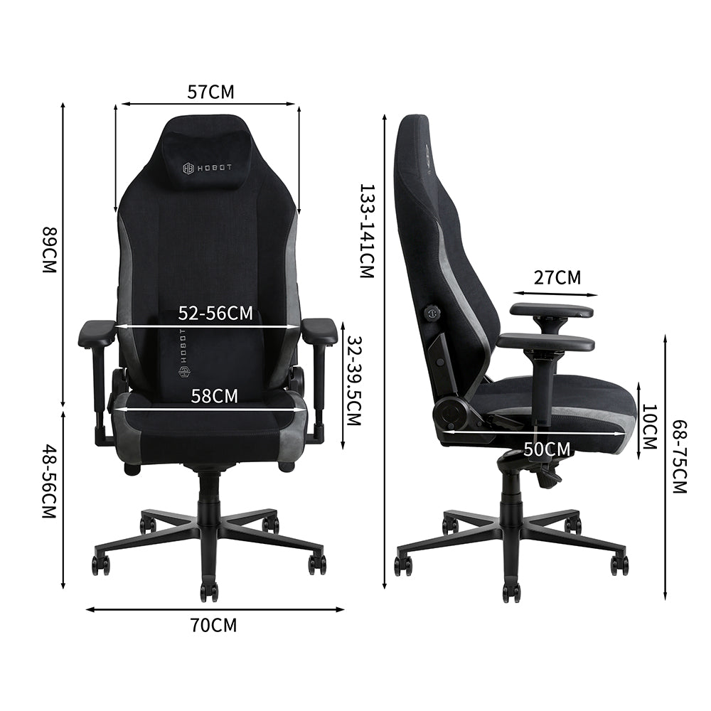 HOBOT H13 PU Leather With Magnetic Pillow Computer Rocker Adjustable Ergonomic Gaming Chair