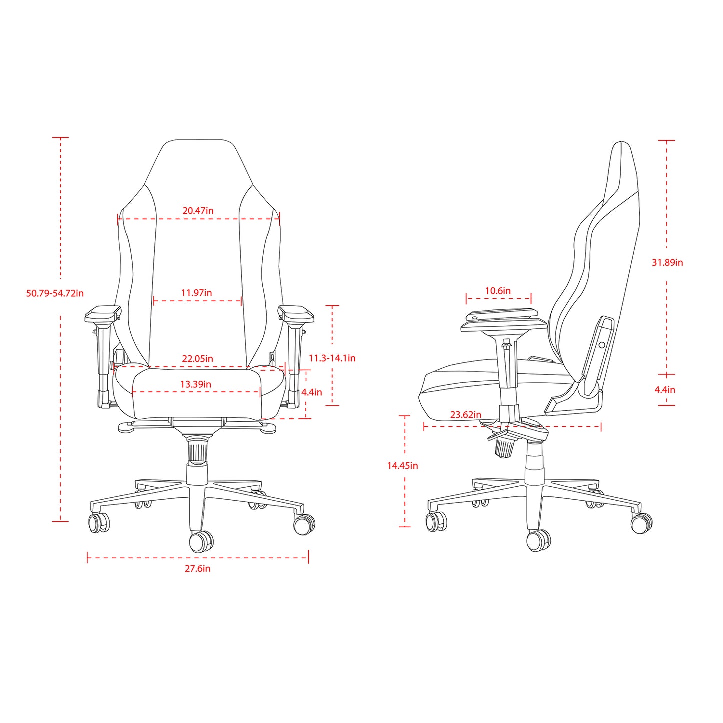 HOBOT Predator E-Sports Chair,Gaming Chair,Racing Office Computer Game Chair,Ergonomic Gaming Chair,Racing Style with Adjustable Recliner and Headrest Lumbar Pillow,Tiffany Blue
