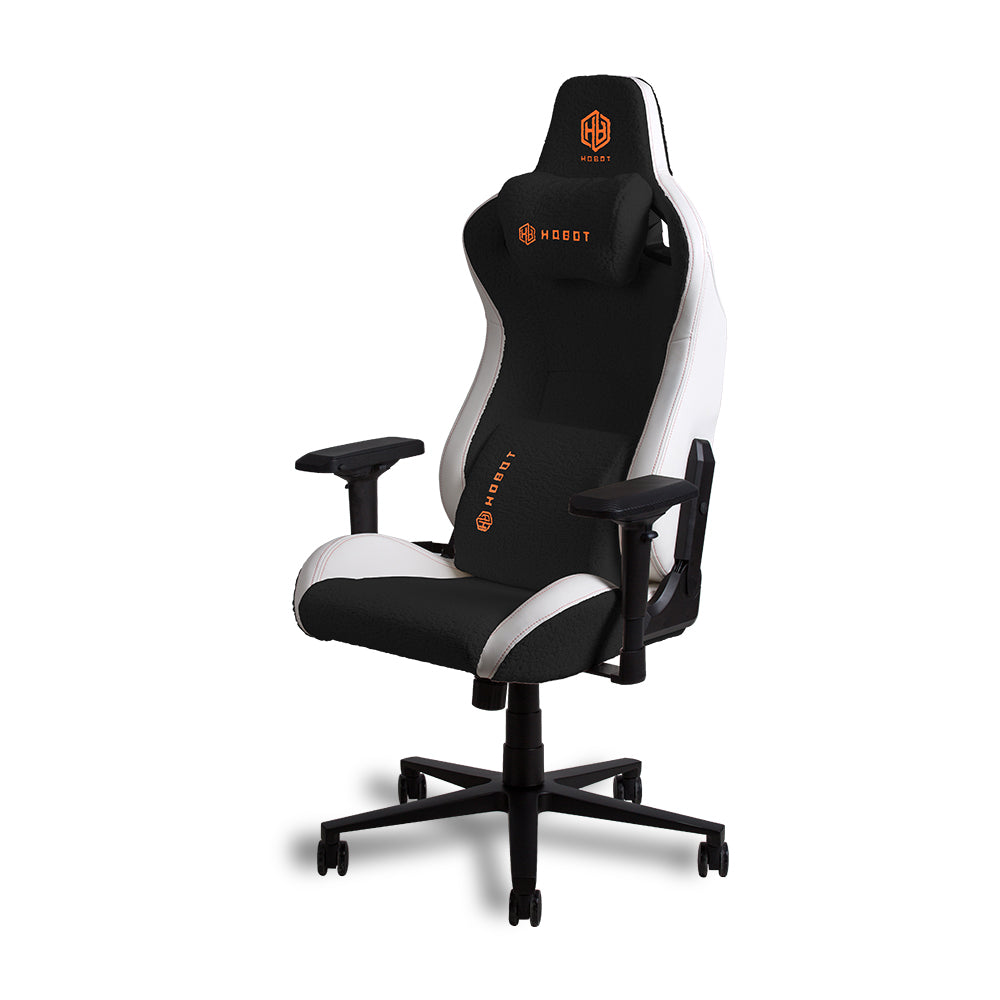 Hobot Fluffy Chenille High quality adjustable headrest white luxury Racing Office PC Computer Gamer gaming chair
