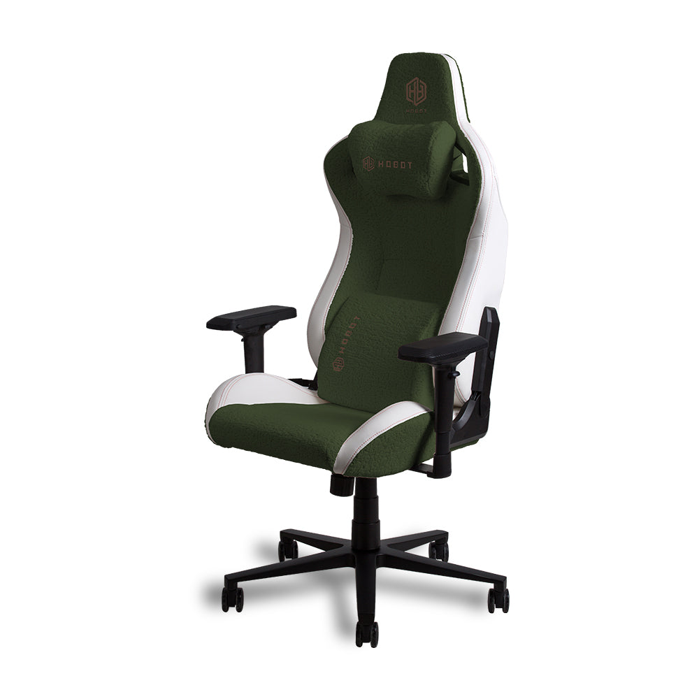 Hobot Fluffy Chenille High quality adjustable headrest white luxury Racing Office PC Computer Gamer gaming chair