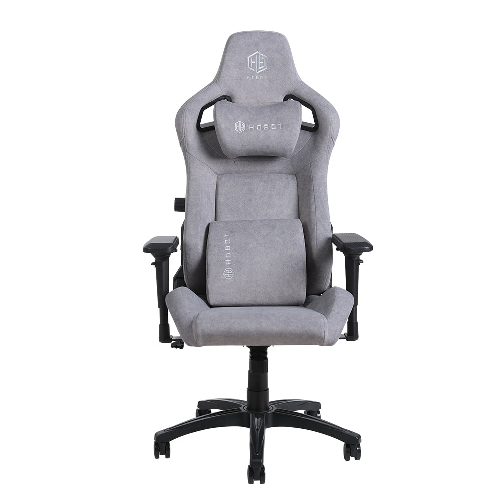 HOBOT OEM ODM Pet Friendly Fabric Gaming Chair with Magnetic Headrest and Built-in Lumbar Support