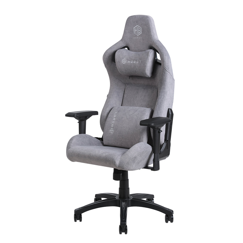 HOBOT OEM ODM Pet Friendly Fabric Gaming Chair with Magnetic Headrest and Built-in Lumbar Support