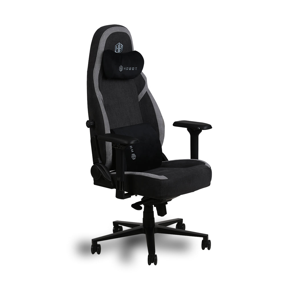 Hobot Graphite Noir Wear Resistant Breathable Fabric 4D Adjustable Armrest Aluminum Alloy Base Gaming Chair