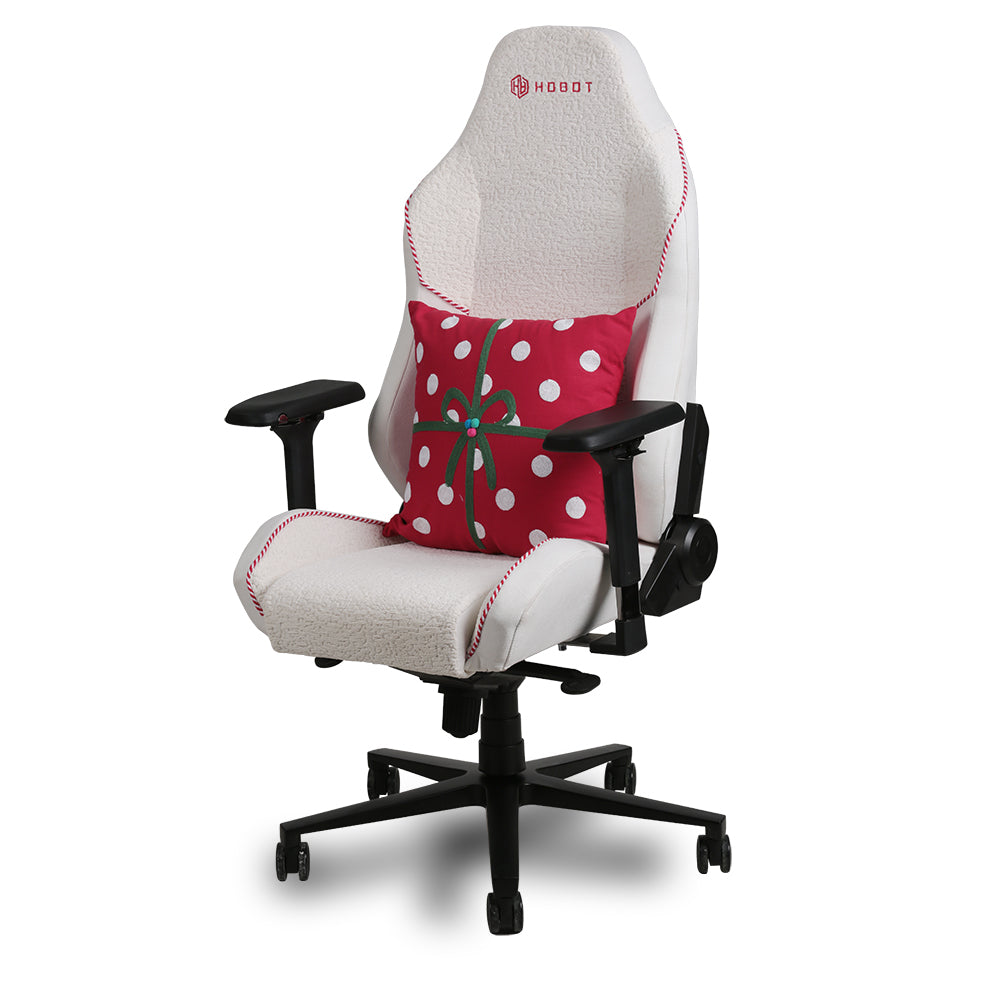 Hobot Christmas Commander Custom Chenille Fabric Built-in Lumbar Support Gaming Chair