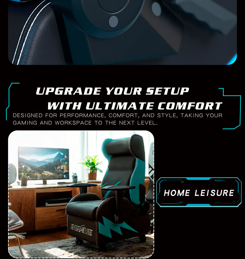 Hobot Custom Modern European Style Recliner Sofa Mobile Wheels Steel Frame High-Density Foam for Living Room Gaming
