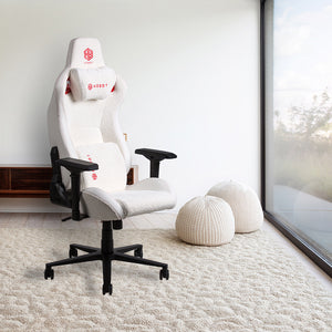 
                  
                    Hobot Fluffy Chenille High quality adjustable headrest white luxury Racing Office PC Computer Gamer gaming chair
                  
                