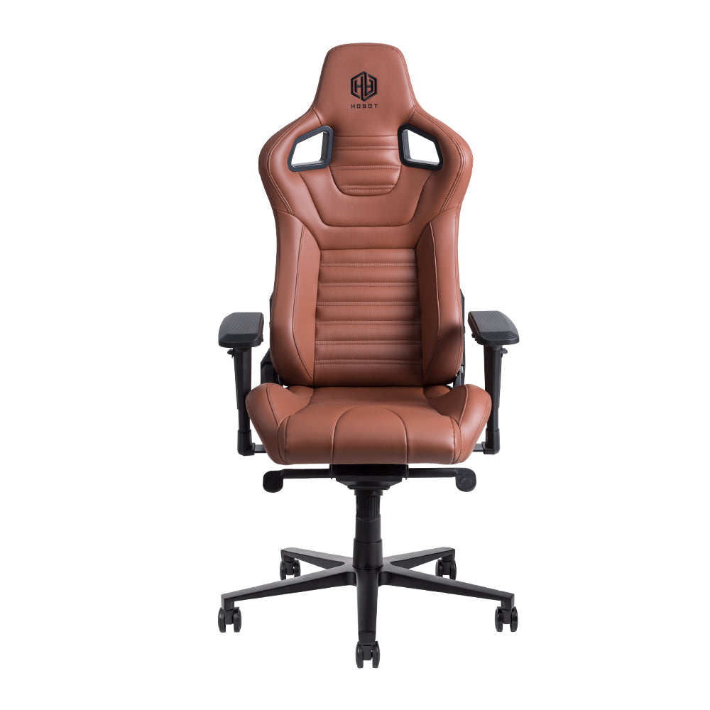 HOBOT Dogfight Modern brown Racing Style OEM pvc leather adjustable Armrest ergonomic Gaming Chair
