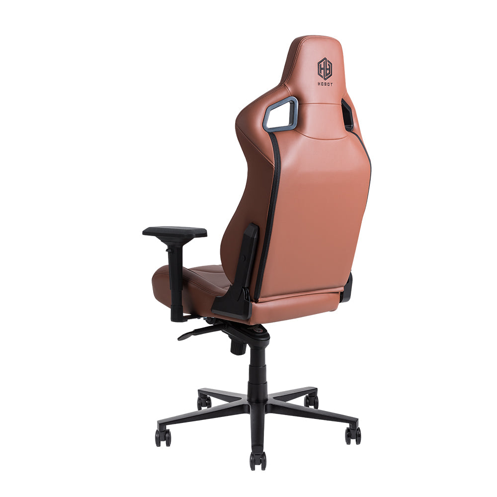HOBOT Dogfight Modern brown Racing Style OEM pvc leather adjustable Armrest ergonomic Gaming Chair