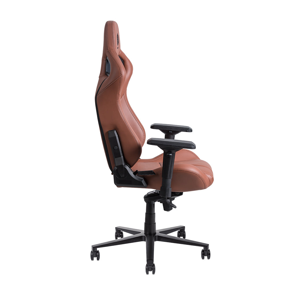 HOBOT Dogfight Modern brown Racing Style OEM pvc leather adjustable Armrest ergonomic Gaming Chair