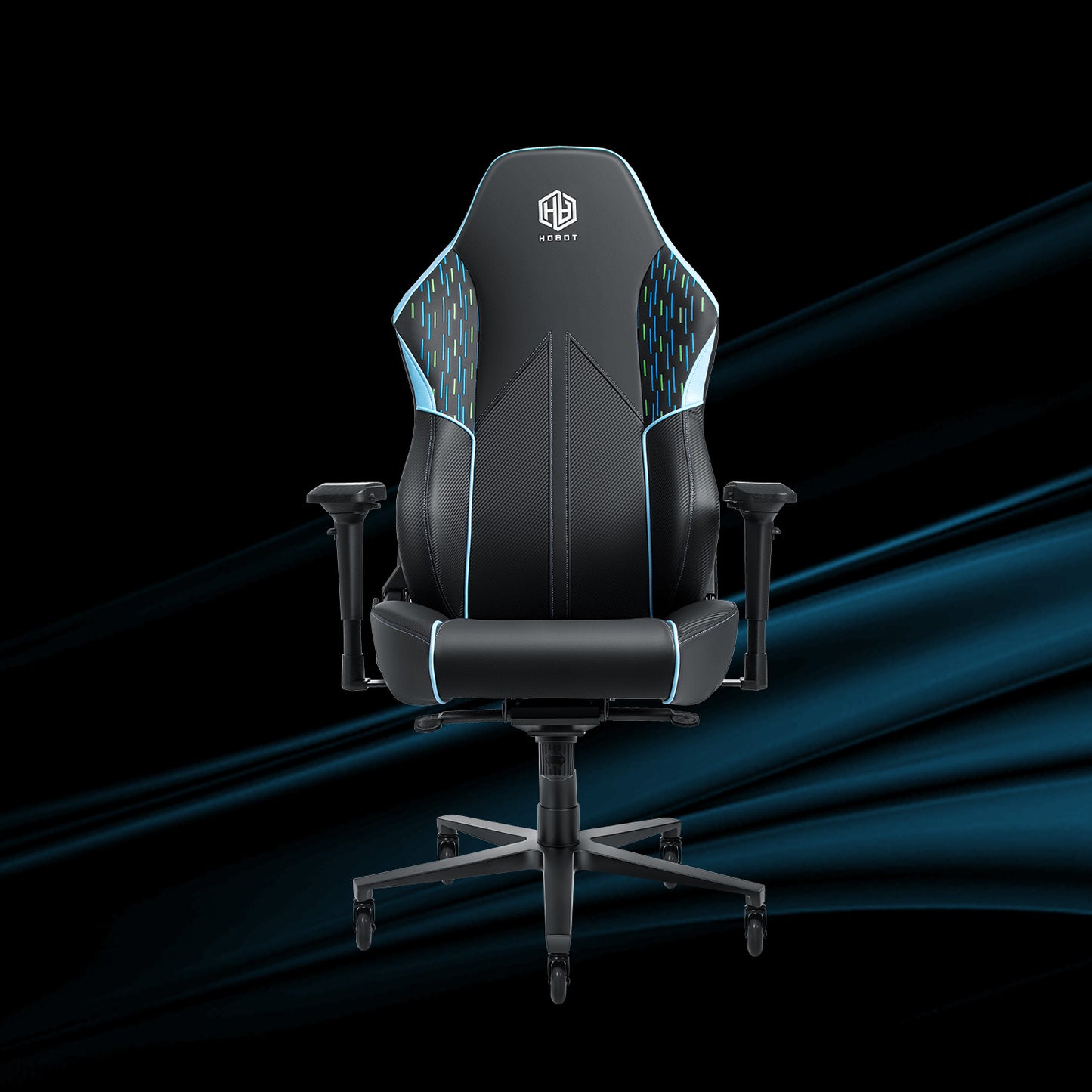 HOBOT Predator E-Sports Chair,Gaming Chair,Racing Office Computer Game Chair,Ergonomic Gaming Chair,Racing Style with Adjustable Recliner and Headrest Lumbar Pillow,Tiffany Blue