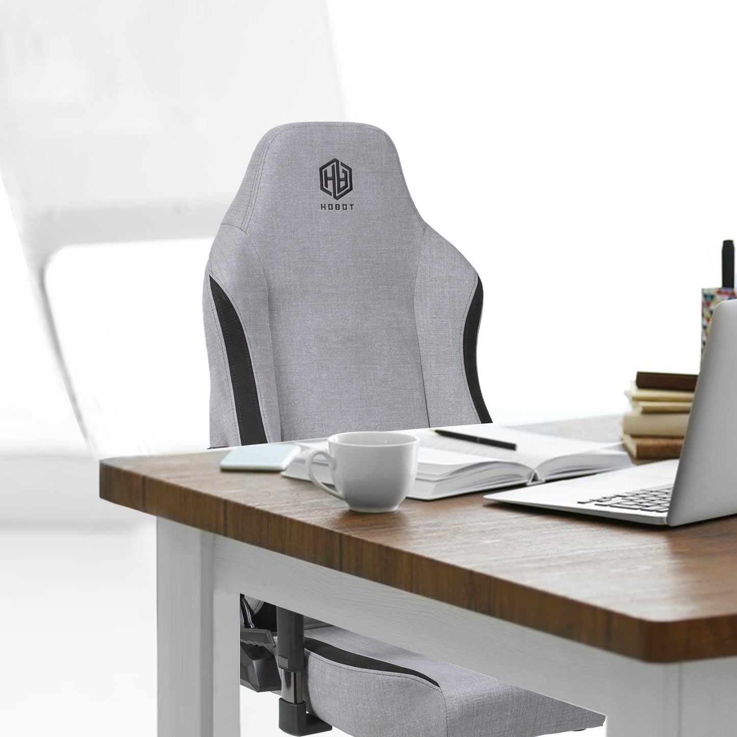 Hobot MAGNETIC PILLOW Eternity fabric pc gaming chair with built in lumbar support for gamer
