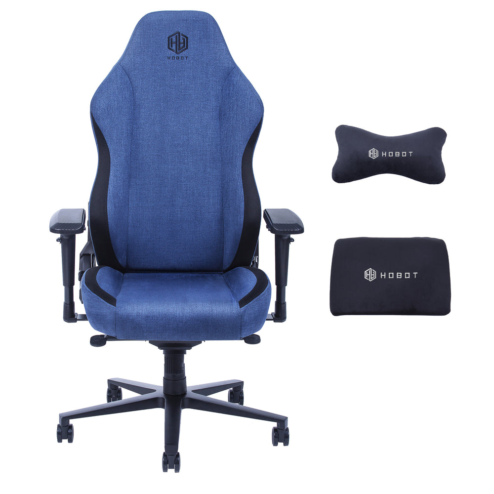 Hobot Narwhal Gaming Chair Office Chair High Back Fabric Computer Chair Ergonomic,Blue