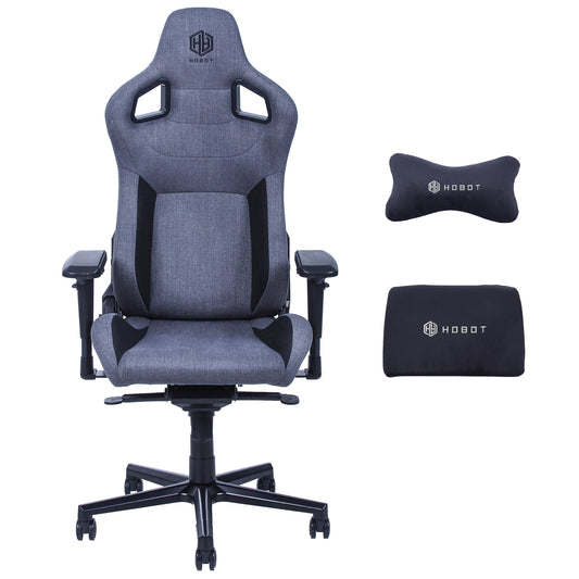 Hobot Gentalman Ergonomic Gaming Chair Fabric Racing Office Computer Chair 4D Adjustable Armrests