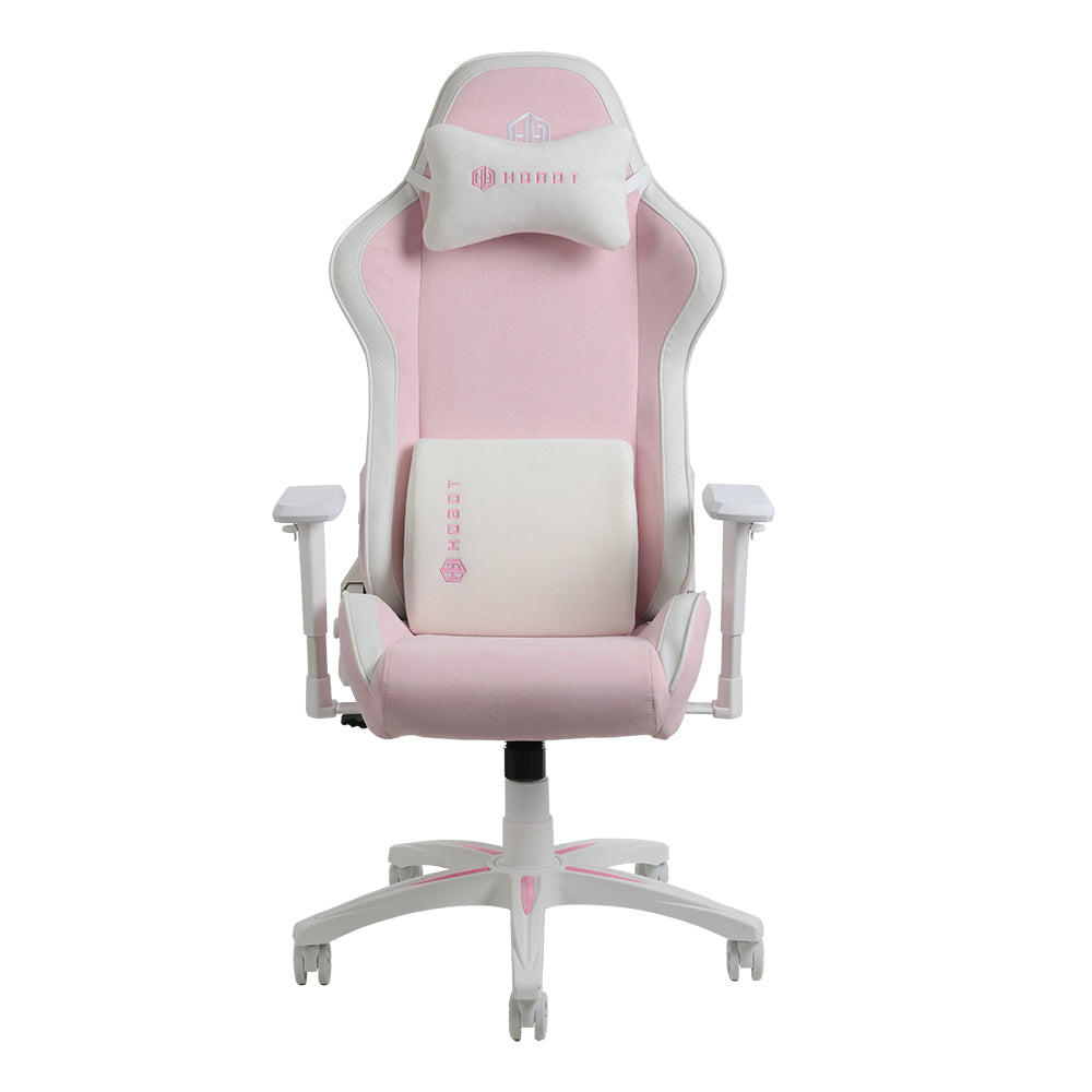 HOBOT FAIRY pink & white leather and fabric Gaming Chair