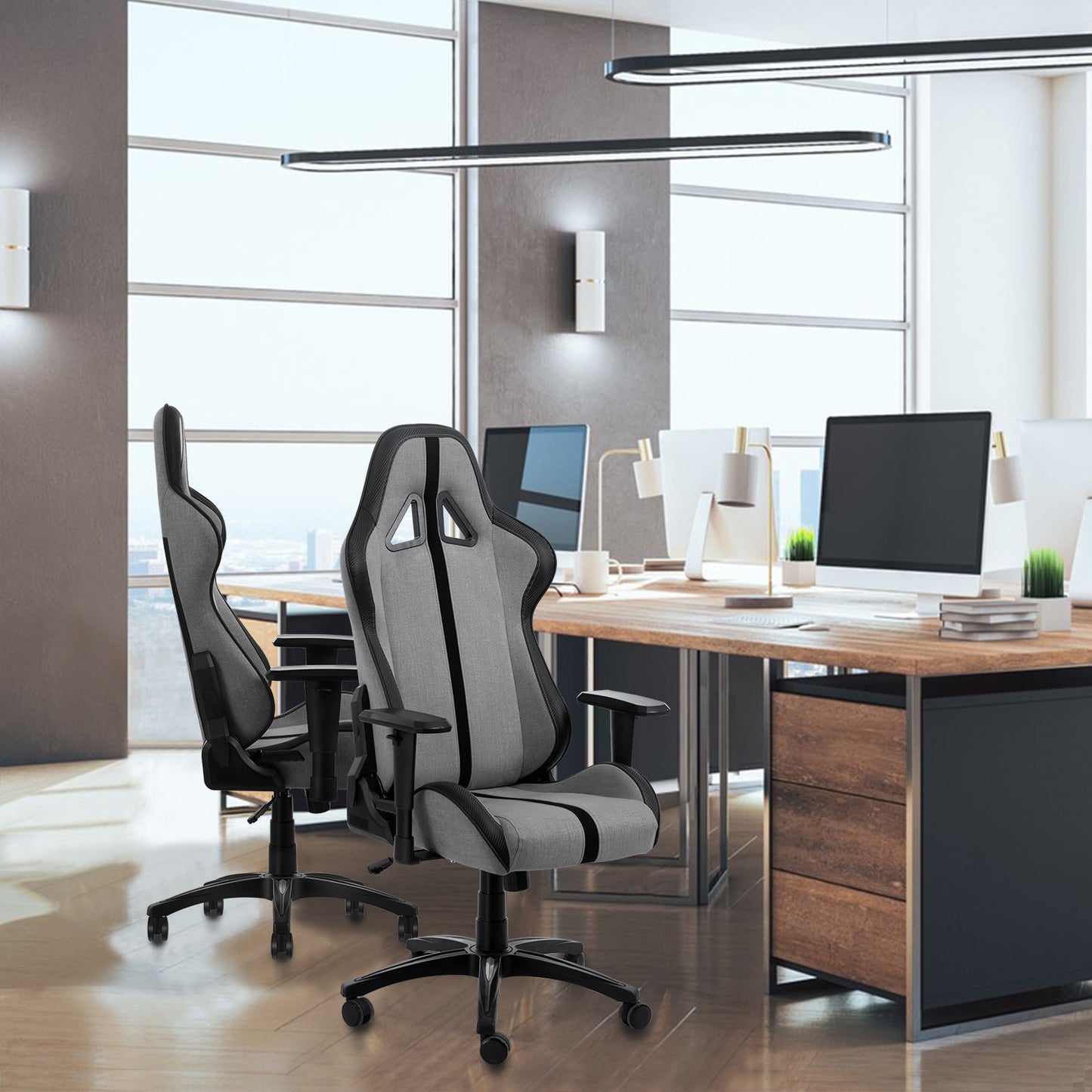 Hobot Hecate Comfortable Cool Racing Gaming Style fabric Protective Floor Household Gaming Chair