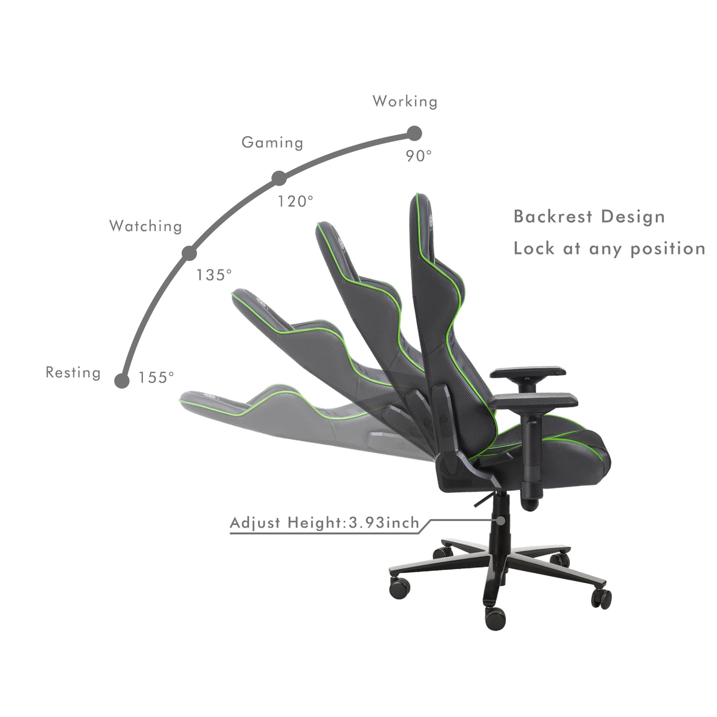 HOBOT Strix Customizable Logo Wholesale Floor Foldable Rocker Gaming Chair