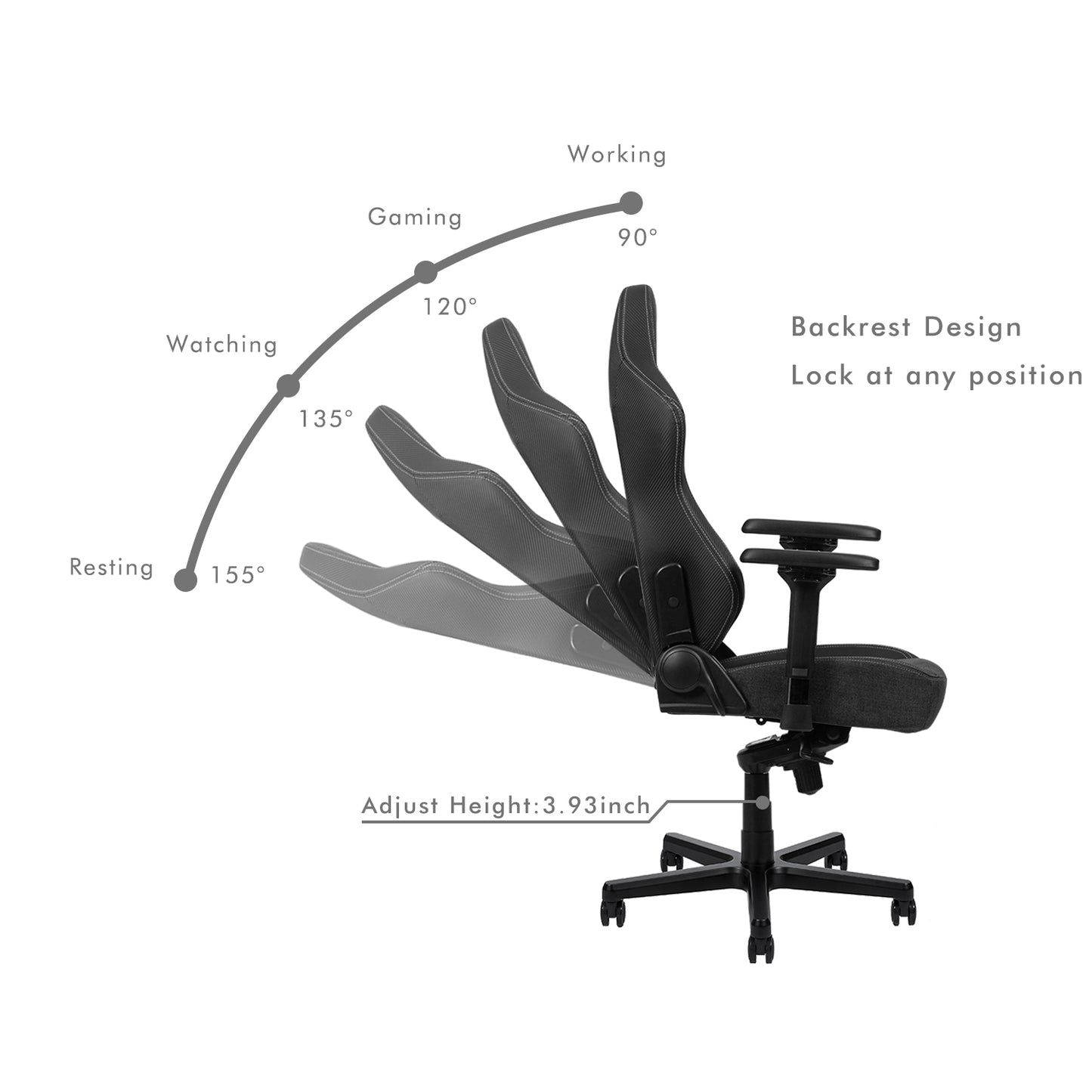 HOBOT Apricity High quality wholesale new product sport purple luxury computer rotating ergonomic gaming chair,black