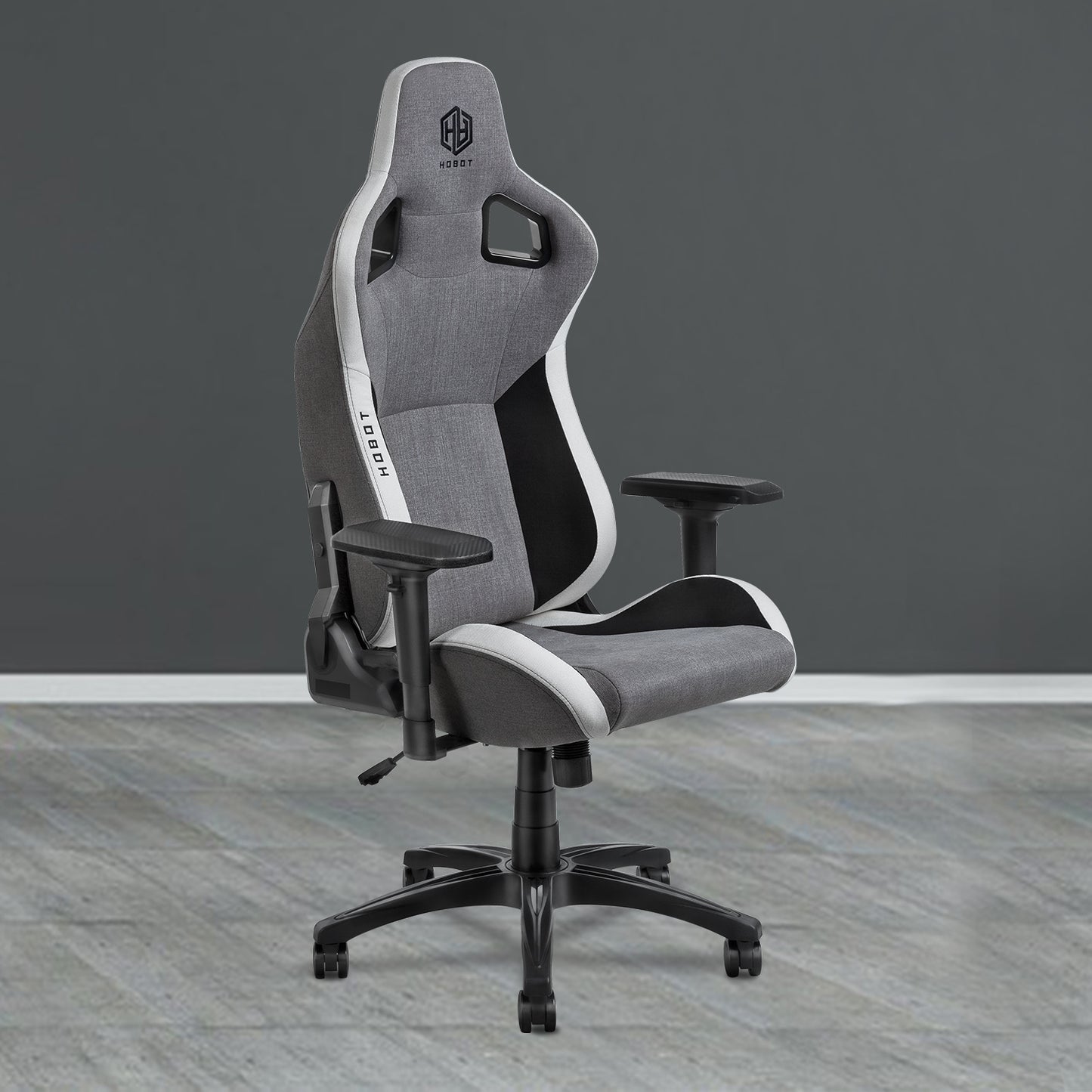 HOBOT Apricity Ergonomic Computer Gaming Chair – Cloth Desk Chair with Lumbar Support, Swivel Office Chair Executive Chair with 4D Armrest and Seat Cushion for Gaming, Study and Working