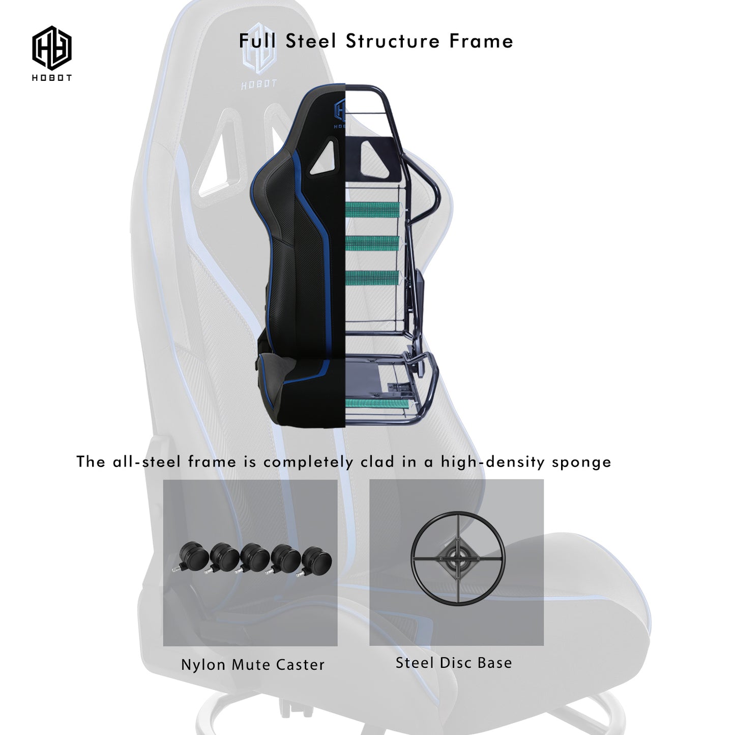 HOBOT Eureka Wholesale Computer PC gamer Racing Style Ergonomic Gaming Chair