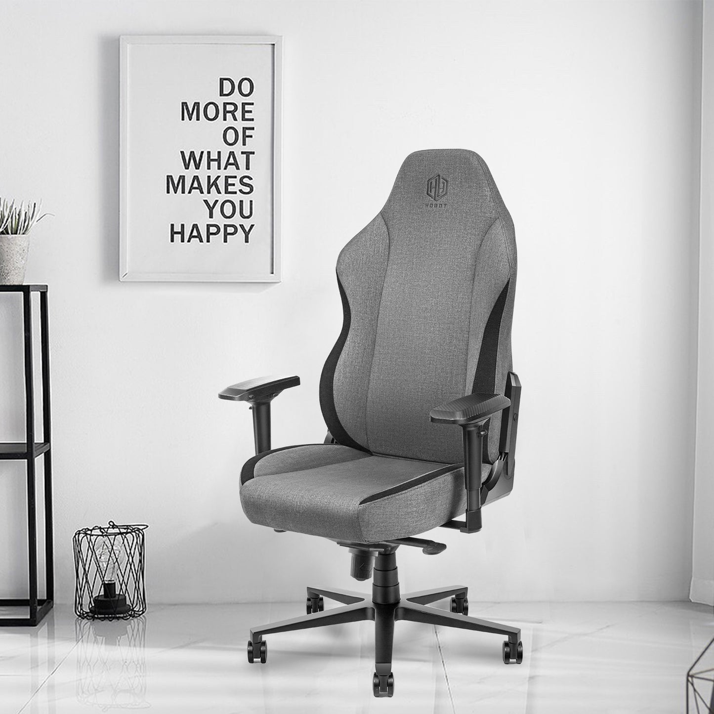 Hobot Flechazo Fabric Gaming Chair with Wide Seat Heavy Duty Racing Chair Adjustable Game Chair