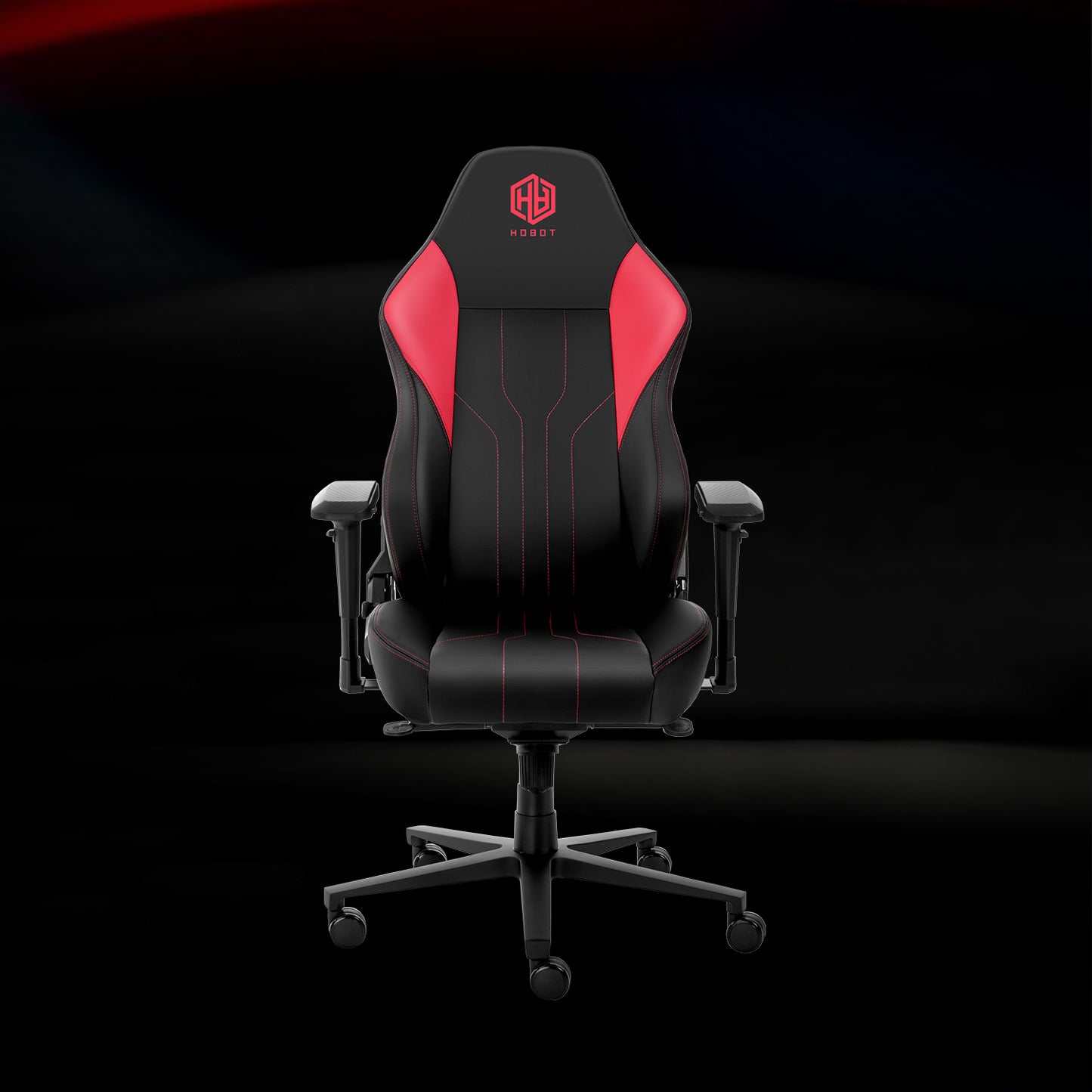 HOBOT Nobel Gaming Chair Racing Style Ergonomic High Back Computer Chair with Height Adjustment,Headrest and Lumbar Support E-Sports Swivel Chair,Red
