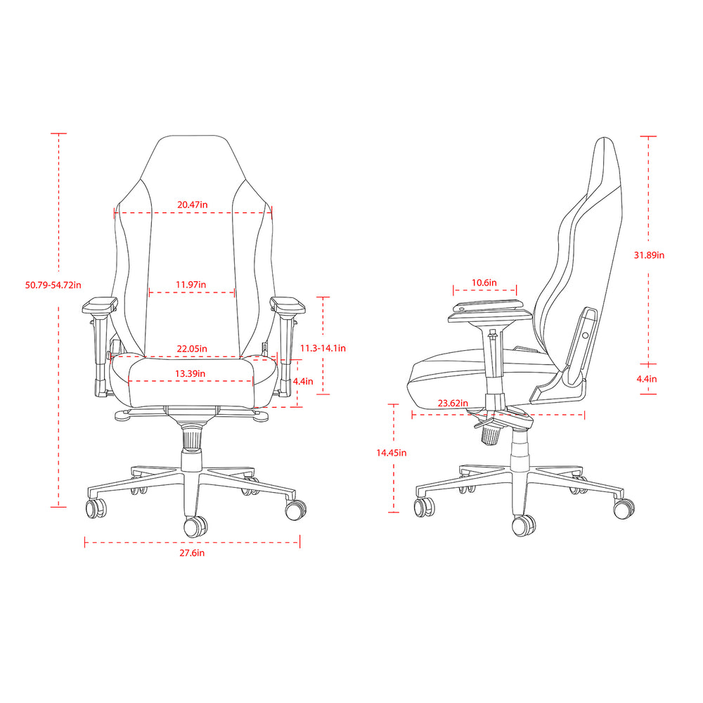 
                  
                    HOBOT Nobel Gaming Chair Racing Style Ergonomic High Back Computer Chair with Height Adjustment,Headrest and Lumbar Support E-Sports Swivel Chair,Red
                  
                