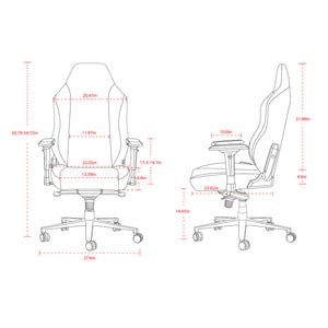 
                  
                    HOBOT Nobel Gaming Chair Racing Style Ergonomic High Back Computer Chair with Height Adjustment,Headrest and Lumbar Support E-Sports Swivel Chair,Red
                  
                