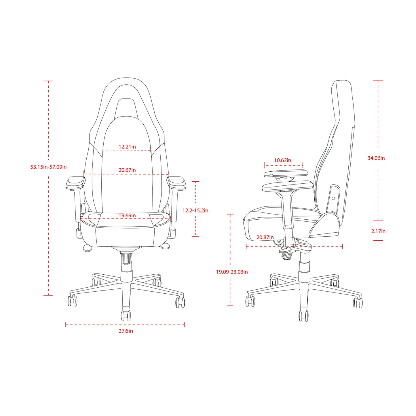 HOBOT Augenstern Gaming Chair Ergonomic Office Chair Headrest Lumbar Support Comfortable High Back Adjustable Reclining Computer Chair Desk Chair PU Leather Swivel Chair, Purple