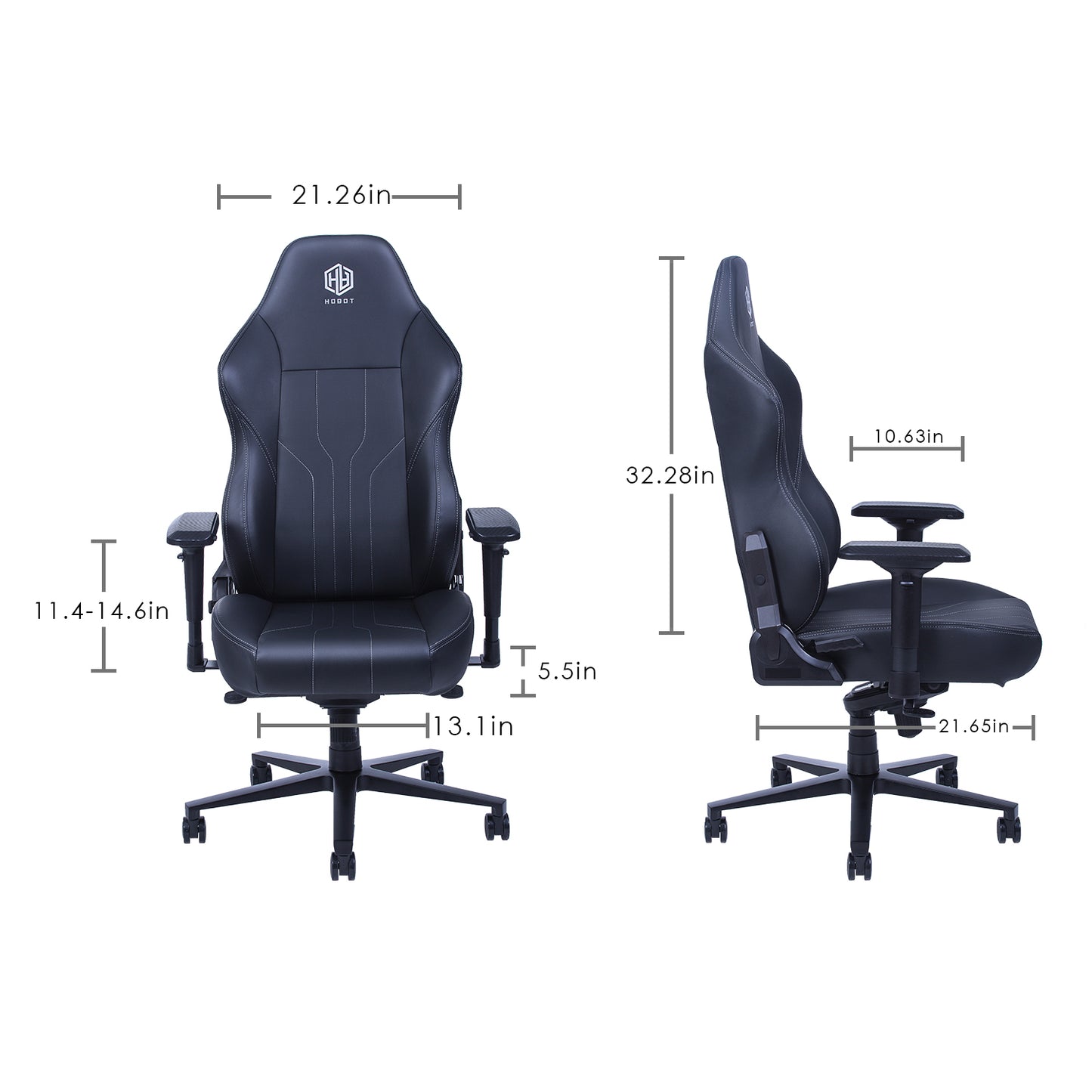 Hobot Noble Racing Gaming Chair PU Home Office Computer Chair 4D Adjustable Armrests
